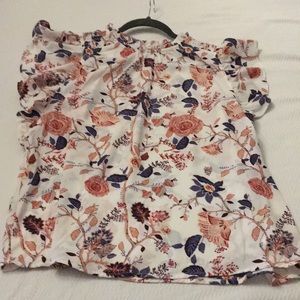 Joie xl multi color ladies dress blouse nwt